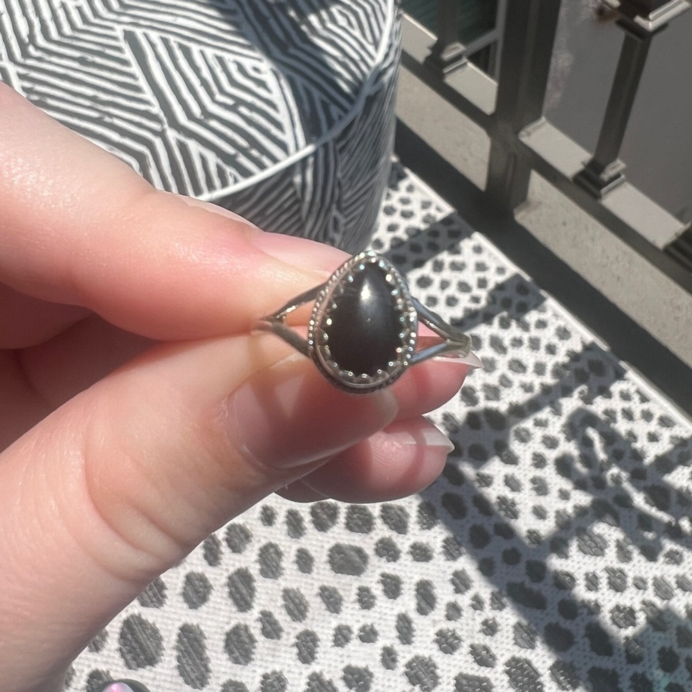 Onyx - Sterling Silver Ring